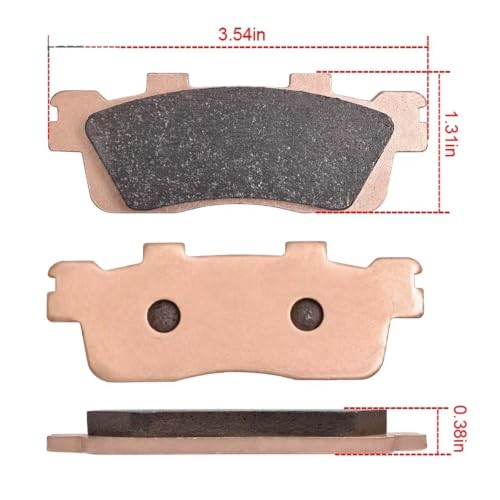 Plaquettes de frein moto Kawasaki J300 avant arrière kit cuivre 2014 2015 2016