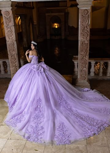 Lace Appliques Quinceanera Dresses Luxury Beaded Ball Gown Glitter Tulle Vestidos de 15 años with Removable Sleeves2