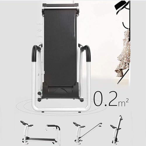 Image of 2-in-1 Folding Treadmill,Motorized Electric Walking Running Machine Large LCD Display for Elderly, Long Handrail for BalanceLightweight Under Desk Treadmill