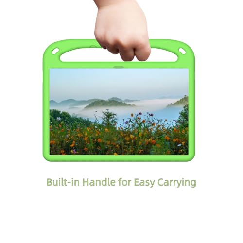 Sfulatdc Tablet Case with Built in Handle and Kickstand Lightweight Kids Friendly Shockproof Cover Compatible with Samsung Galaxy Tab S10 FE+/ S10 FE Plus 13.1″ Green by Sfulatdc - Image 4