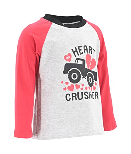 Image of Unique Baby Boys Long Sleeve Raglan Graphic T-Shirt for Toddlers and Kids