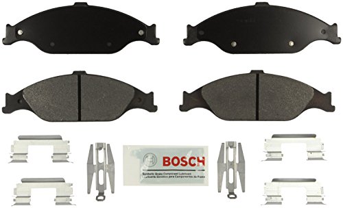 BOSCH BE804H Blue Ceramic Brake Pad Set With Hardware - Compatible With Select Ford Mustang; FRONT