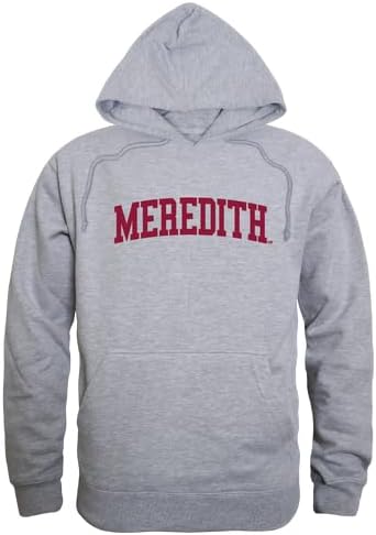 W Republic Meredith College Avenging Angels Game Day Fleece Hoodie - Heather Grey, X-Large