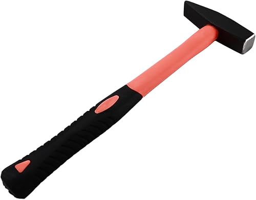 Miniatura 6 de Aicosineg Martillo de pein cruzado de 12 pulgadas, martillo de herrero de acero de alto carbono, cabeza oblicua cuadrada, martillo de reparación de