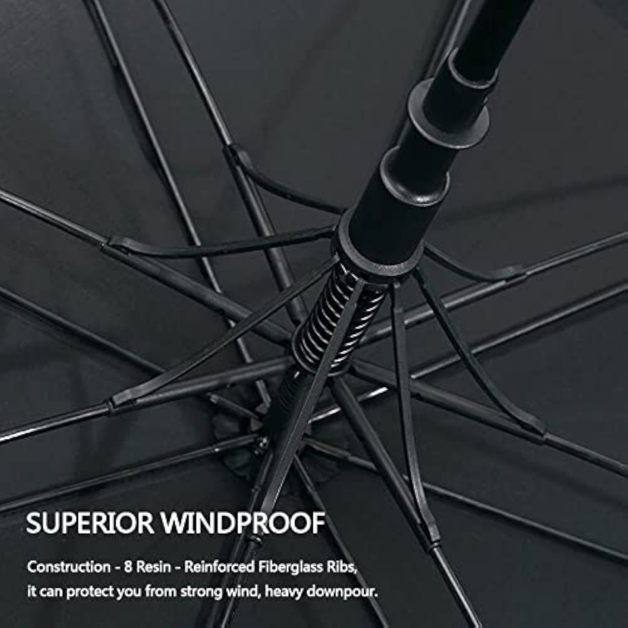 Automatic Open Golf Umbrella Oversize Double Canopy