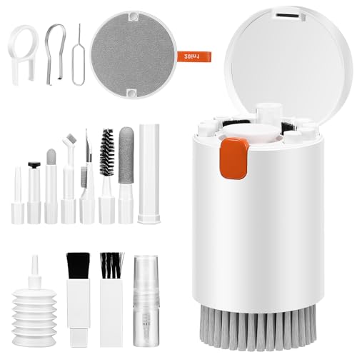 baolongking 20 in 1 Multifunctional Cleaner Kit Electronic Devices Keyboard Cleaning Brush Headphones Cleaner Kit AirPods Multi-Tool Cleaning Laptop Keyboard Earbuds Camera Cellphones