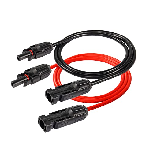 SinLoon 1 paio di cavi per pannelli solari 10 AWG