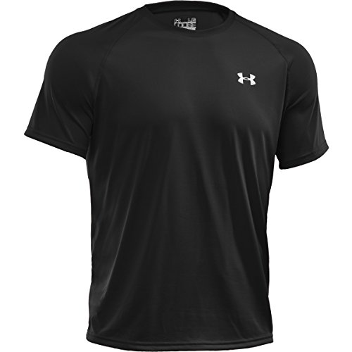 T-Shirt Tech Under Armour Homme Noir anti-transpiration taille M manches courtes
