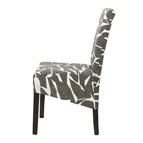 2 Pièces Grande Housses de Chaise de Salle à Manger XL Couverture de Chaise Extensible Amovible Lavable élastique pour Chaise à Dossier Haut Cover
