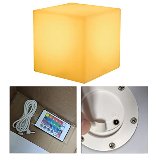 Tabouret de siège lumineux LED cube et cube d'éclairage intérieur multicolore - 6