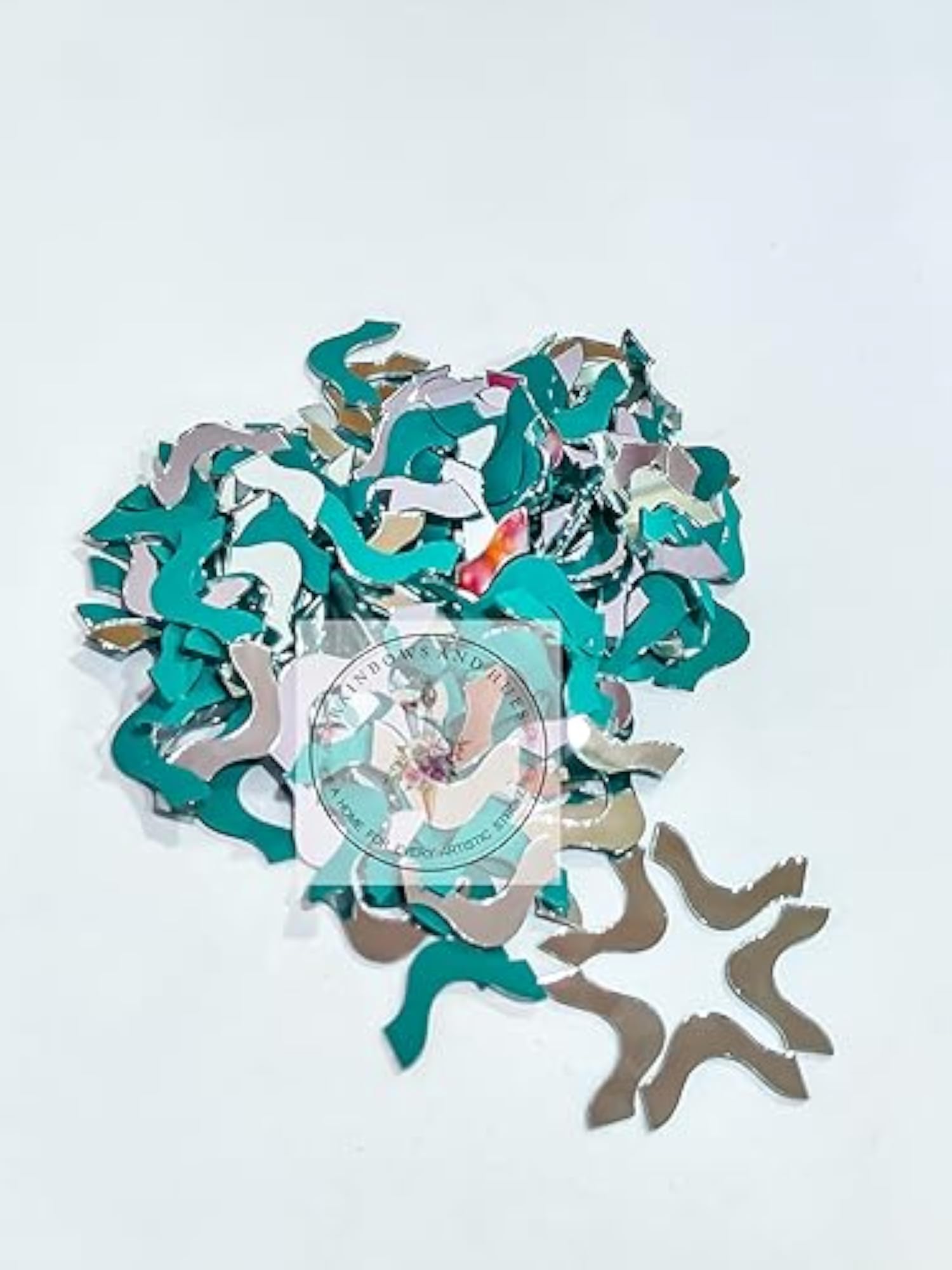 Craft Mirrors Border Smiley Shape, 280 Pcs Approx