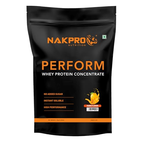 Image of Nakpro PERFORM Whey Protein Supplement Powder - Mango (1 kg - 30 Servings)
