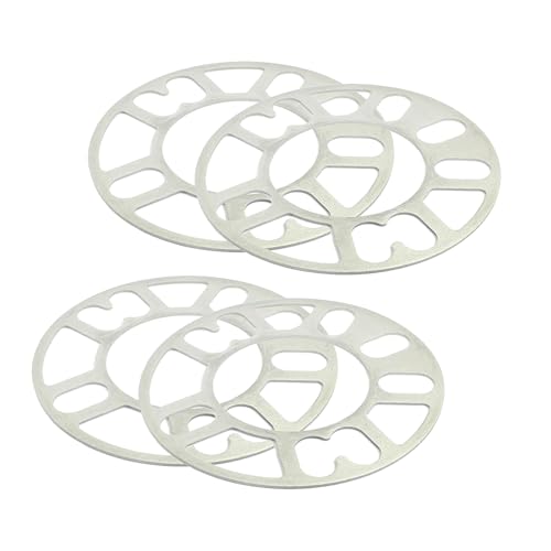 4pcs Wheel Spacers, 3mm Aluminum Alloy Wheel Spacers Replacement for 4/5 Stud Hubs