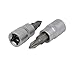 Aexit 37mm Length Hand Operated Tools PH1 Phillips Bit 1/4-inch Square Socket Adapter 2pcs Model:49as578qo758