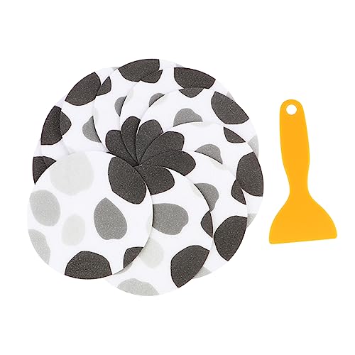 FONDOTIN 10Pcs Slip Bathtub Stickers Self Adhesive Non Skid Tape Strips with Scraper Tool for Showers Stairs Pools Enhanced Traction for Seniors