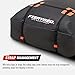 FIERYRED Rooftop Cargo Bag - (14.2 Cubic Feet) Heavy Duty Roof Bag - 100% Waterproof Excellent Quality Car Top Carrier Bag Fits All Cars with Rack - Roof Top Car Bag, 1 Year Warranty