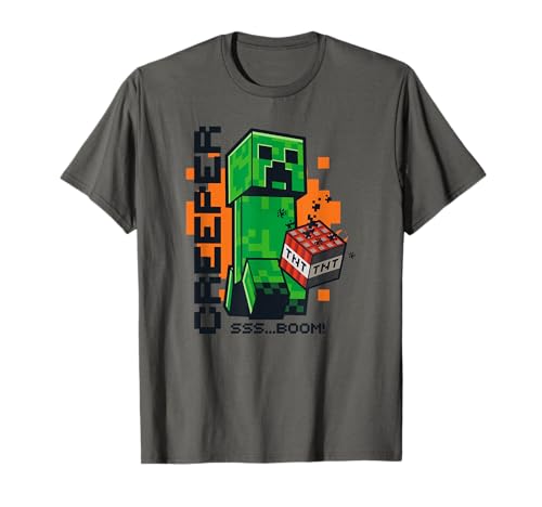Minecraft Creeper TNT SSS…BOOM! Close Up Camiseta