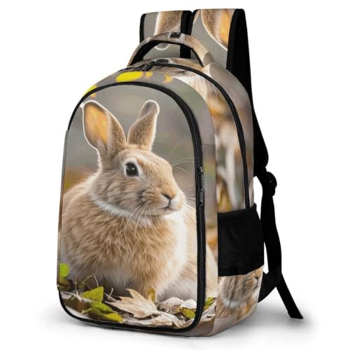 Mochila de viaje de conejo para portátil y uso diario casual