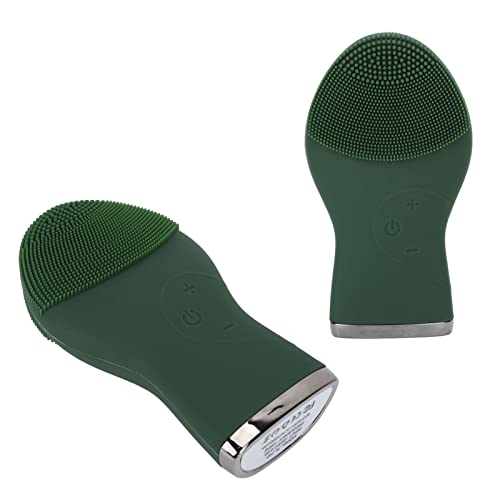 Limpador facial de silicone, cabeça de escova ampliada, vibração de alta frequência, ajuste de 5 mar