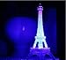 10 Inch LED Light Up Eiffel Tower, Built-in Color Changing Night Light, Battery Included Desk Lamp Centerpiece Cake Topper Decoration Gift