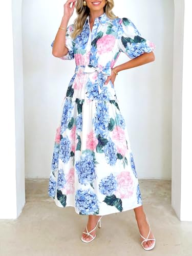 Image of Maxigerui Women's Summer Floral Maxi Dress Spring Wedding Guest Dress 2026