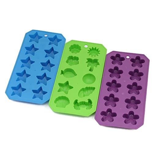 Set de 3 bandejas para cubitos de hielo plástico miniatura 1