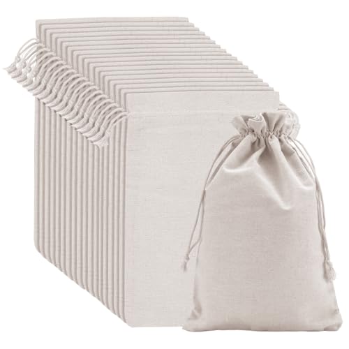 Sacs en mousseline de coton lavables pour éliminer le plastique ZEONHAK 20 pièces 30 x 20 cm