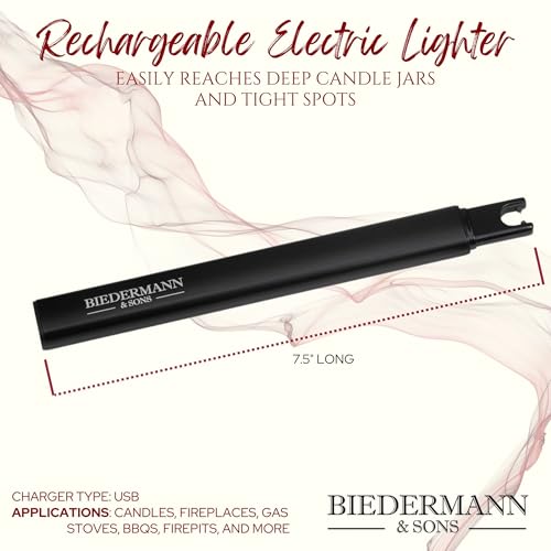 Encendedor Eléctrico Arc Biedermann & Sons USB Negro miniatura 2