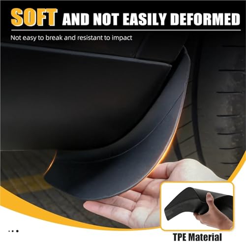 Guardabarros protector de cejas de rueda compatible con Tesla Model 3 2024 2