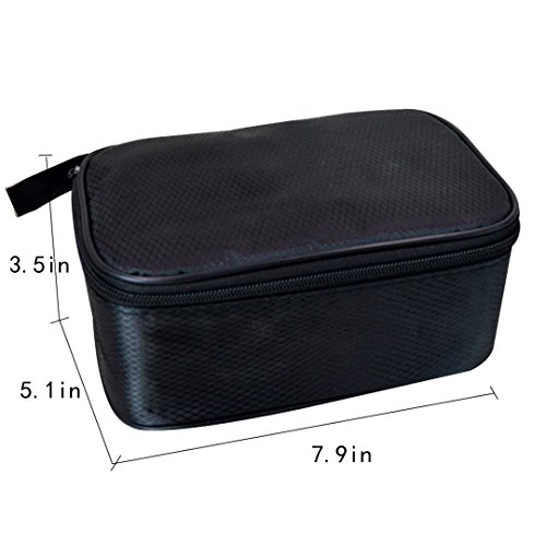 8 Pcs Portable Travel Chinese Kungfu Porcelain Tea Set 1 Teapot & 4 Teacups & Bamboo Tea Tray & Tea Mat &Tea Clip & Storage Bag #TOP5