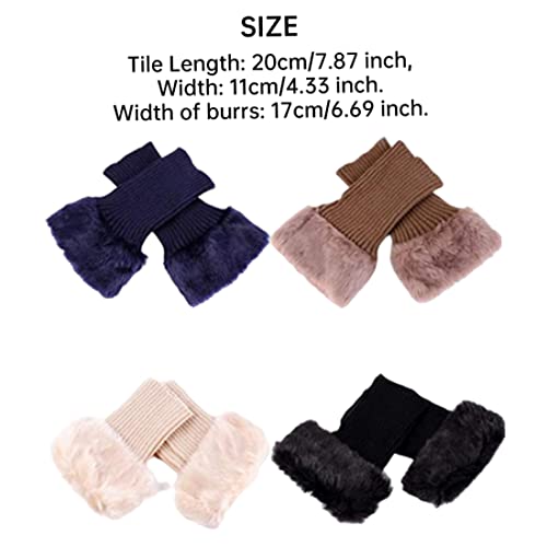 Calcetines para botas de mujer con piel sintética pack de 4 6