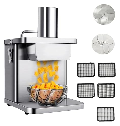 Picadora eléctrica comercial de verduras acero inoxidable