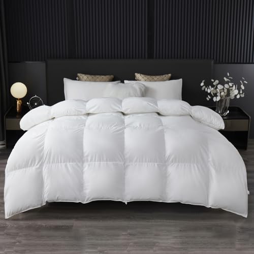MH MYLUNE HOME Fluffy Down Alternative Comforter, All Season Duvet Insert Lightweight Bed Comforter...