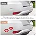 DXNQ 2 PCS Rhinestone Car Stickers, 1.77