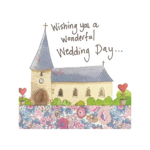Alex Clark Church Wedding Greeting Card Cover