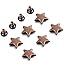 Amazon.com: 100 Sets 12MM Antique Copper Star Rivets for Leather Star ...