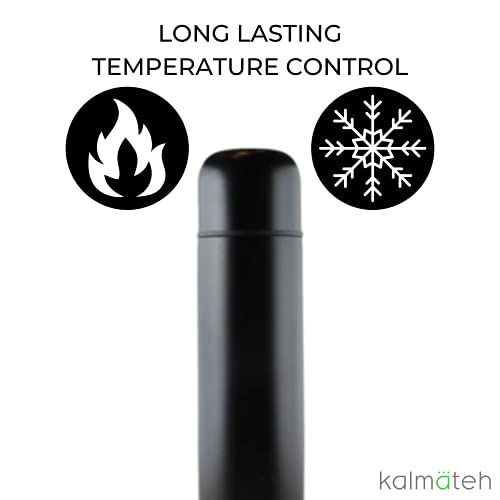 Kalmateh Modern & Elegant Yerba Mate Thermos- Double Walled, Stainless Steel (Wood, 1000Ml) #TOP5