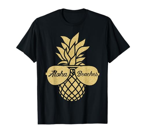 T-shirt da sole ananas Aloha Beaches Hawaii Hawaii Maglietta