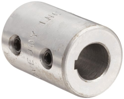Lovejoy SC625 Rigid Sleeve Coupling Coupling, 5/8" Bore, 3/16" x 3/32" Keyway with Setscrew, 1.25" Outer Diameter, 2.00 Overall Length