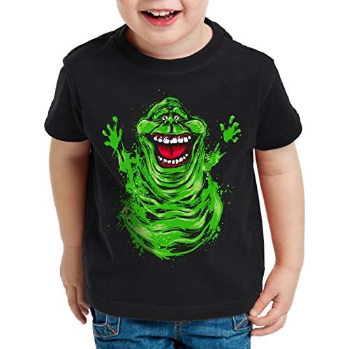 style3 Slimer T-Shirt für Kinder geisterjäger Gespenst, Größe:104