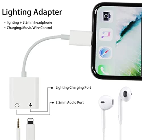 Adaptador Lightning Para Carregar E Usar Fone P2 E Microfone em Apple iPad 4 - iPad 5 - iPad 6 - iPa