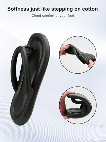 Cloud Slides Flip Flops for Women and Men Pillow Slippers Anti-Slip Quick Drying White2