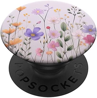 Amazon.com: Pink Floral Flower Bouquet Cute Pattern PopSockets Adhesive ...
