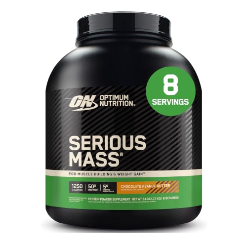 Optimum Nutrition Serious Mass Protein Powder, Chocolate Peanut Butter 6LB