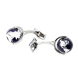 gemelos montblanc replica De la marca Montblanc Montblanc Gemelos Cuff Links, Steel, ALU Globe, Blue 112998 Marca