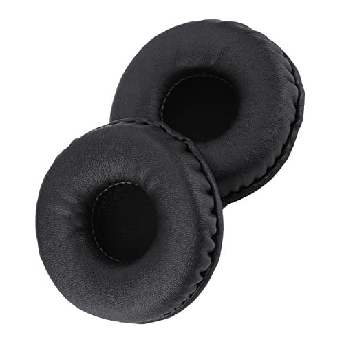 XUXHOU Hochwertige Protein-Leder-Ohrhörer-Pads Weiche Schaumkissen für Kopfhörer 70-mm-Ersatz-Ohrpolster Abdeckung für Geräuschblockierungen für Lange Hörsitzungen Geeignet
