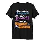 This Princess Wears Hockey Skates Ice Hockey Player Premium Tri-Blend T-Shirt