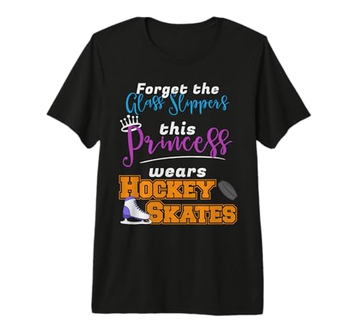 This Princess Wears Hockey Skates Ice Hockey Player Premium Tri-Blend T-Shirt