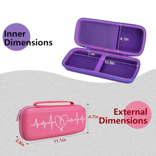 Image of Light Blue Stethoscope Case for 3M Littmann,MDF, ADC, Omron