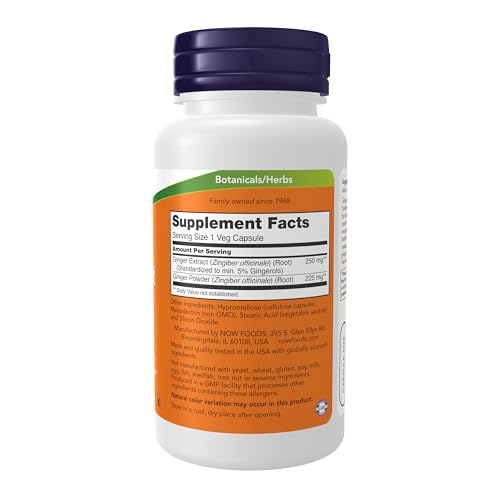 Now Foods 4689 Now Supplements, Ginger Root Extract 250 Mg thumb #1